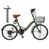 Mixiu Folding Bicycle 6 Speed Shifters High Carbon Steel Frame