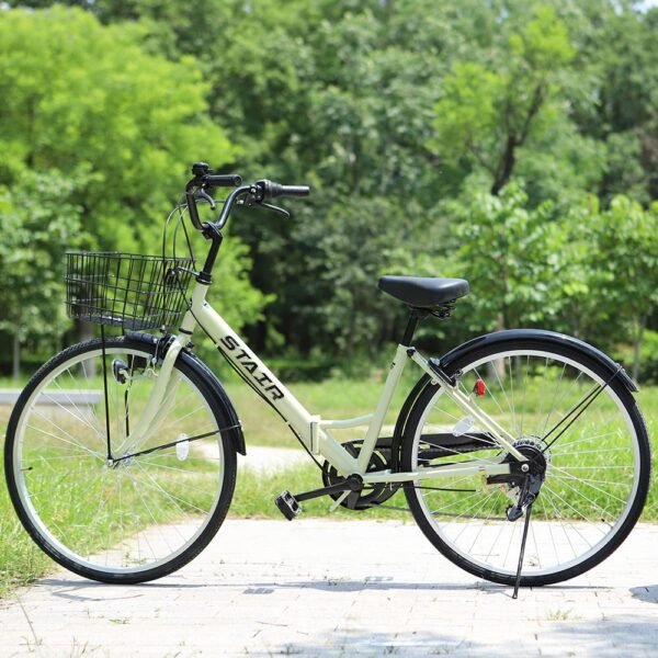 71TDL+QTKKL Folding City Cycle Shimano 6-Speed Gear