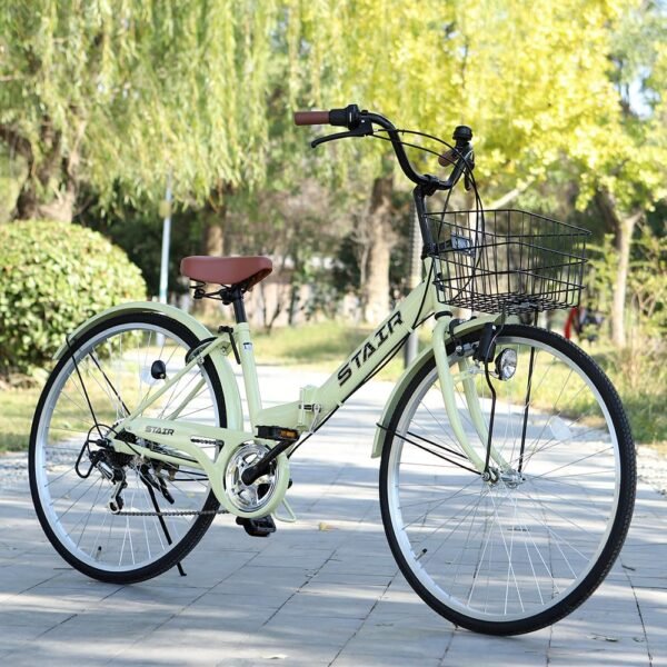 City Cycle Folding Bicycle Shimano 6 Speed Gear